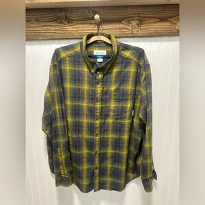 Columbia Long Sleeve Button Down Mens Size XXL Plaid Outdoors Gorpcore granola
